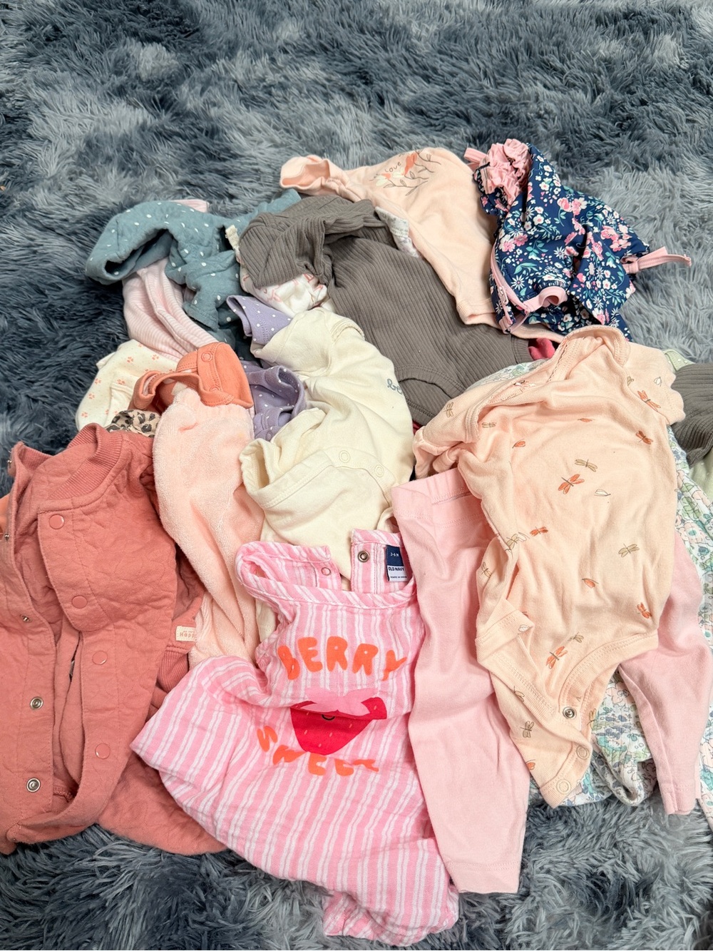 Baby girl 3-6 months clothing bundle mix season